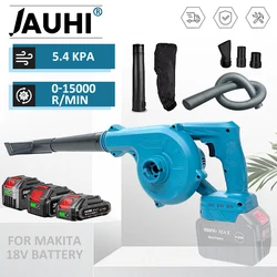 JAUHI 2in1 Cordless Blower&Vacuum,18V Max Lightweight Handheld Small Dry Leaf Sawdust High-power Rechargeable Blower Cleaner