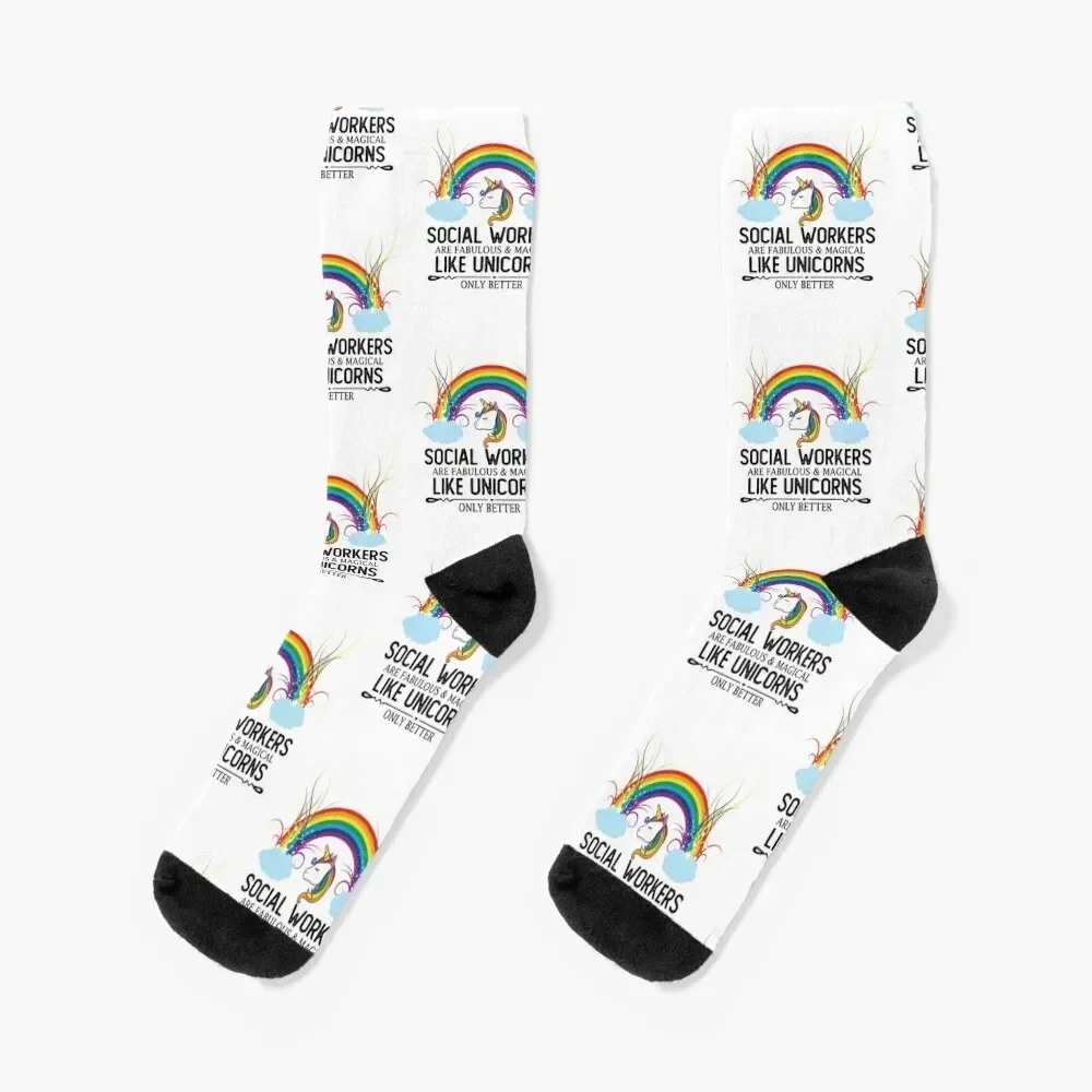 

funny social worker unicorn- social workers are magical like unicorns gift idea Socks Stockings man Socks For Man Women's