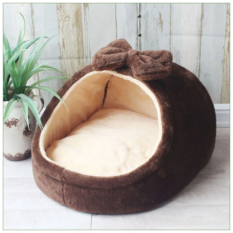 Pet Dog House Soft Cozy Pet Sleeping Bed for Small Medium Dogs Cats Foldable Removable Puppy Nest Portable Kennel Pet Supplies