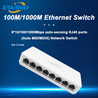 10/100/1000Mbps Full Gigabit Network Ethernet Switch 5/8 Ports RJ45 Port 10/100Mbps Fast Network Switch ethernet