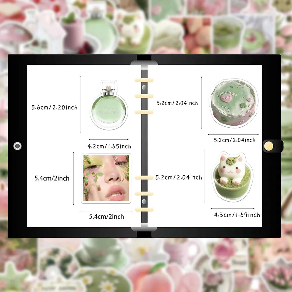 50 قطعة من ملصقات الرياح الإبداعية في أوائل الصيف للفتيات Dream Pastel Ins، تزيين الحساب، جراب هاتف DIY، ملصقات الكمبيوتر المحمول