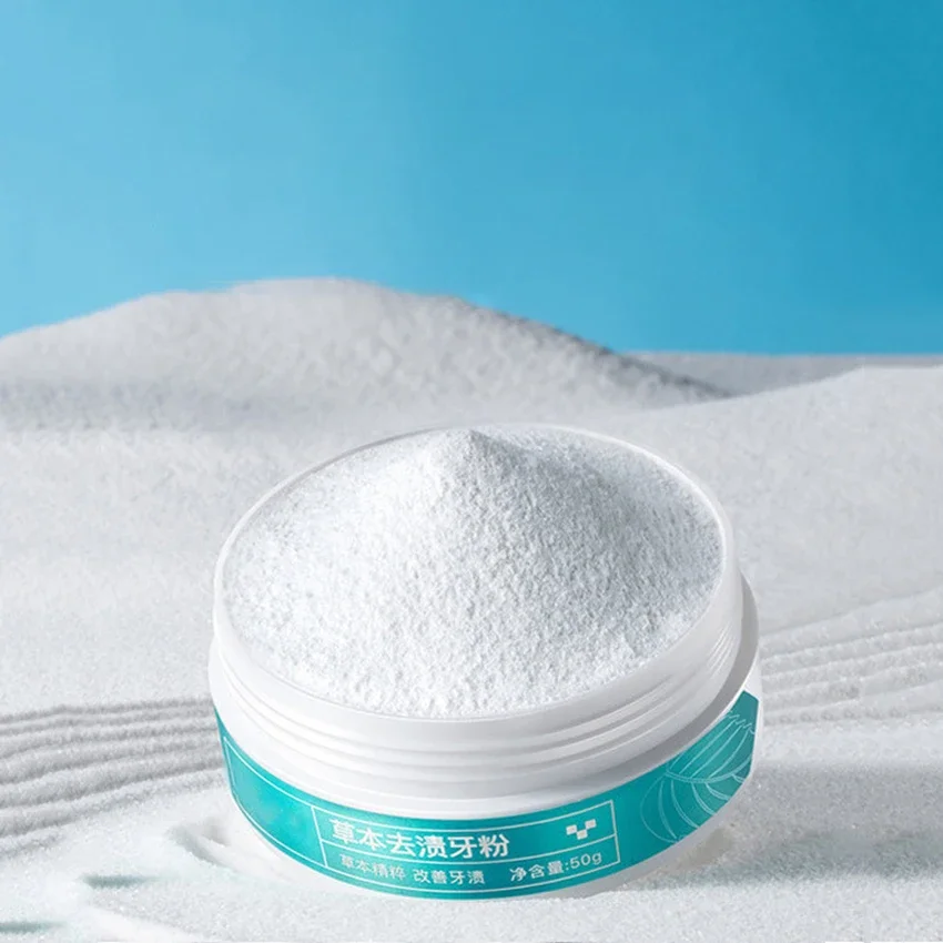 Zähne Bleaching Pulver 50g Kaffee Wein Rauchen Fleck Entfernen Aufheller Ohne Verursachung Schäden, Halten Oral Frische