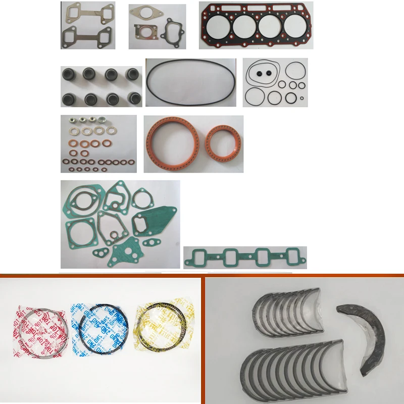 for Cummins A2300 A2300T   Full gasket set kit crankshaft connecting rod bearing piston ring for Doosan D20/25/30S Forklift