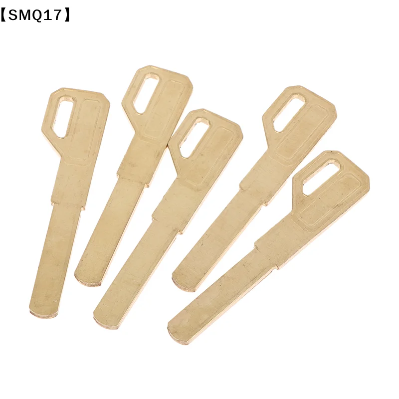 5Pcs Copper Key Embryo Fingerprint Lock Password Lock Super D Key Blank Smart Lock Lengthened Flat Key Blank【SMQ】