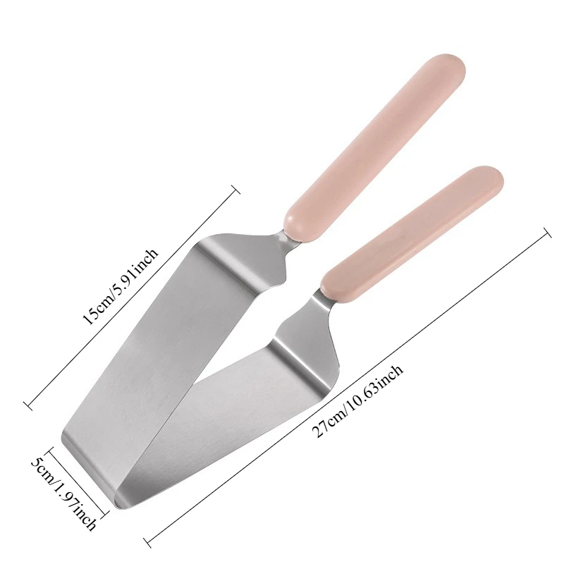 1 قطعة سكين كعكة ، قطاعة كعكة من الفولاذ المقاوم للصدأ ، مشبك كعكة ، قطاعة حلوى المعجنات ، أداة خبز المطبخ ، لحفلات أعياد الميلاد وحفلات الزفاف #4
