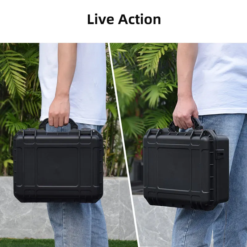 BRDRC Hard Shell Storage Case for DJI Mini 4 Pro Waterproof Carrying Case Handbag Explosion-proof Suitcase for DJI RC 2/RC-N2