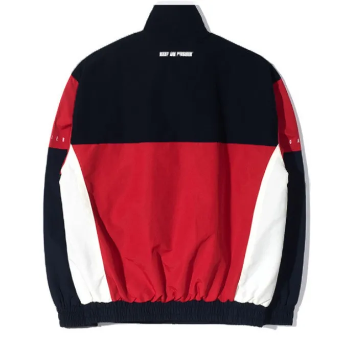 Coupe-vent bloc de couleur pour hommes, veste légère imperméable, randonnée en plein air, cyclisme, course à pied, hauts vestes pour hommes