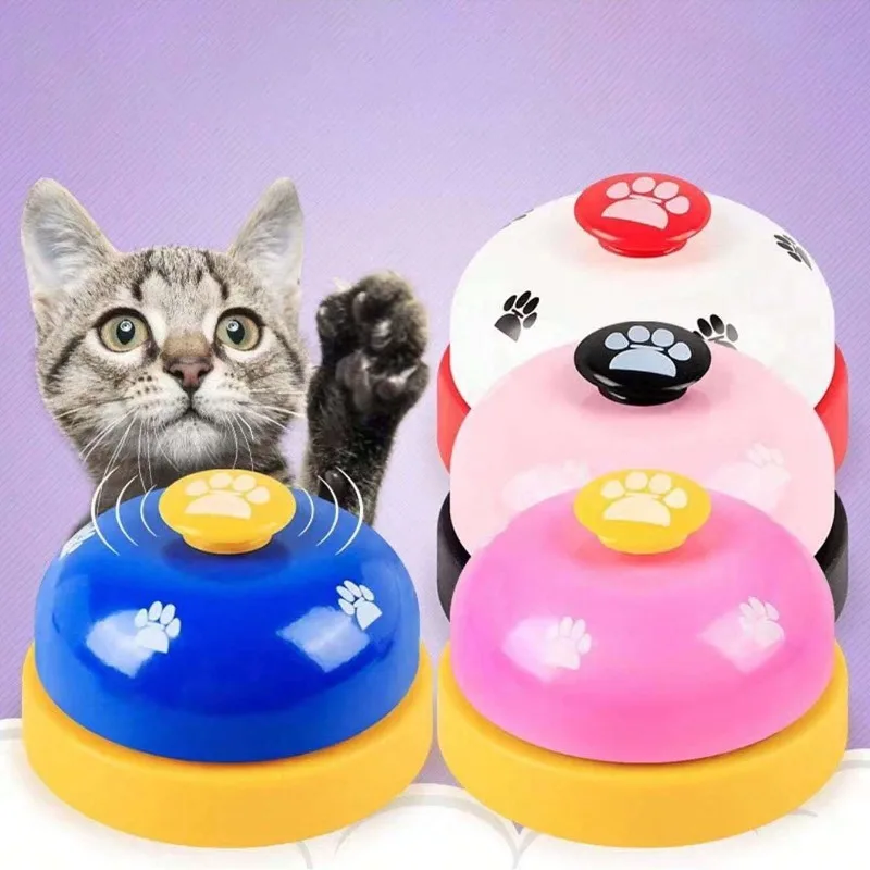 Pet Call Bell Dog Toys IQ Training Dog Cat Feeding Ringer Educational Pets Toys Interactive Bell Eating Food Feeder Pet Supplies