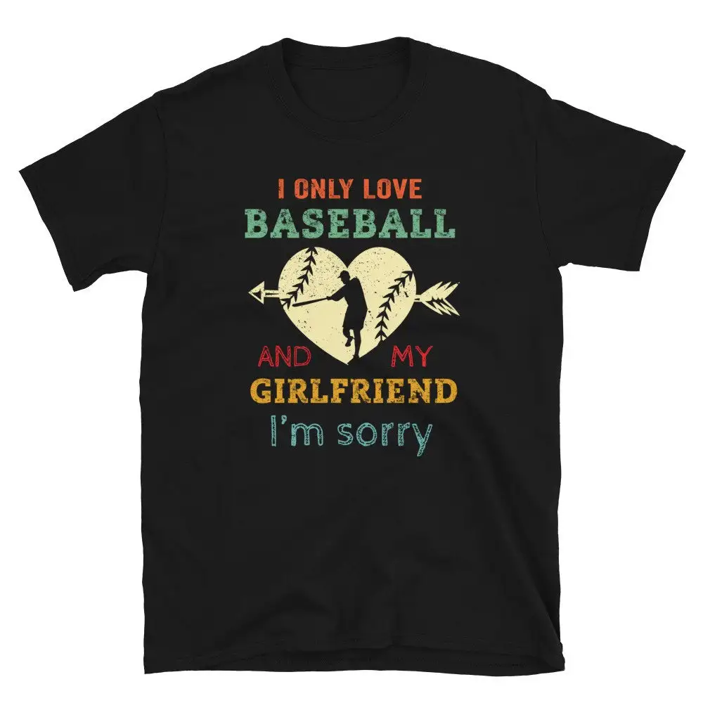 Girlfriend T Shirt Baseball Lover Love Retro My