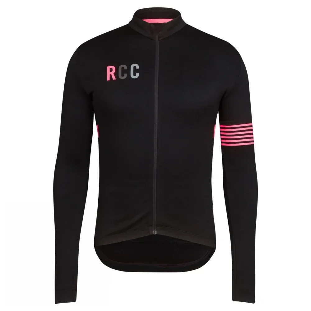 RCC Winter 2023 Long Pro Thermal Fleece Cycling Jersey Men Clothing Bicycle Maillot Equipacion Ciclismo Bike Coat