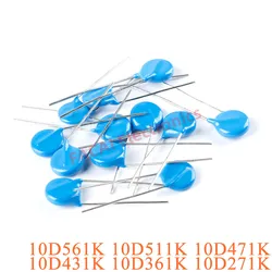 20pcs Varistor Piezoresistor DIP Resistor Resistence 10D561K 511K 471K 431K 361K 271K 560V 510V 470V 430V 360V 270V 10%