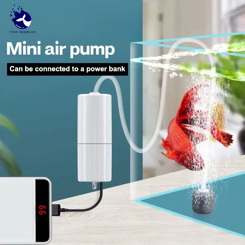 Fish tank air pump USB type low-pressure aerator portable oxygen pump can be connected to a power bank