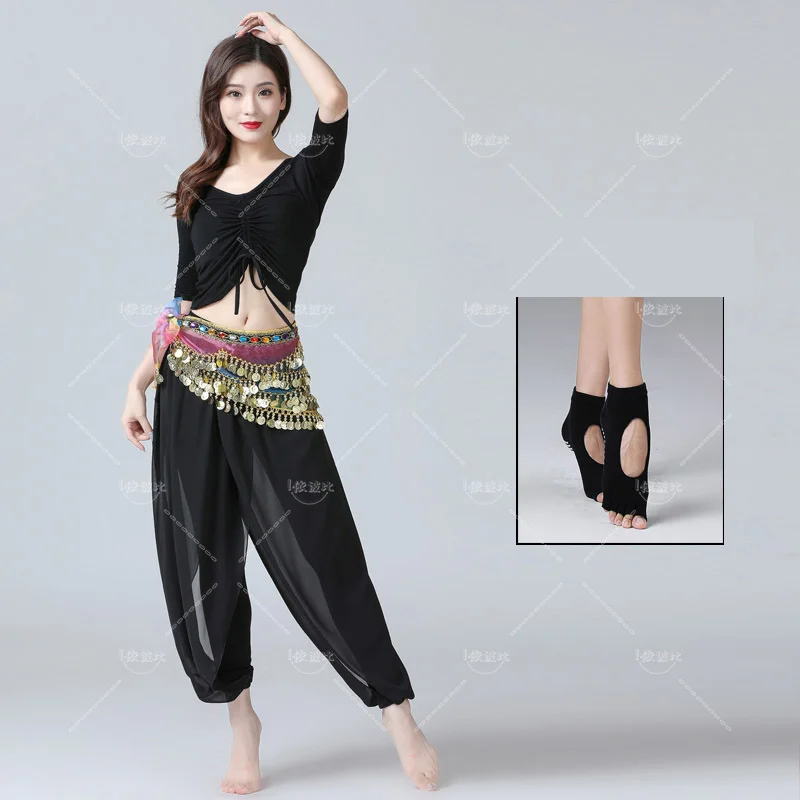 Belly Dance Top Culottes Set Practice Clothes Sexy Women DJ Suit Dance Wear Festival Outfit Performance Oriental Stage Costume