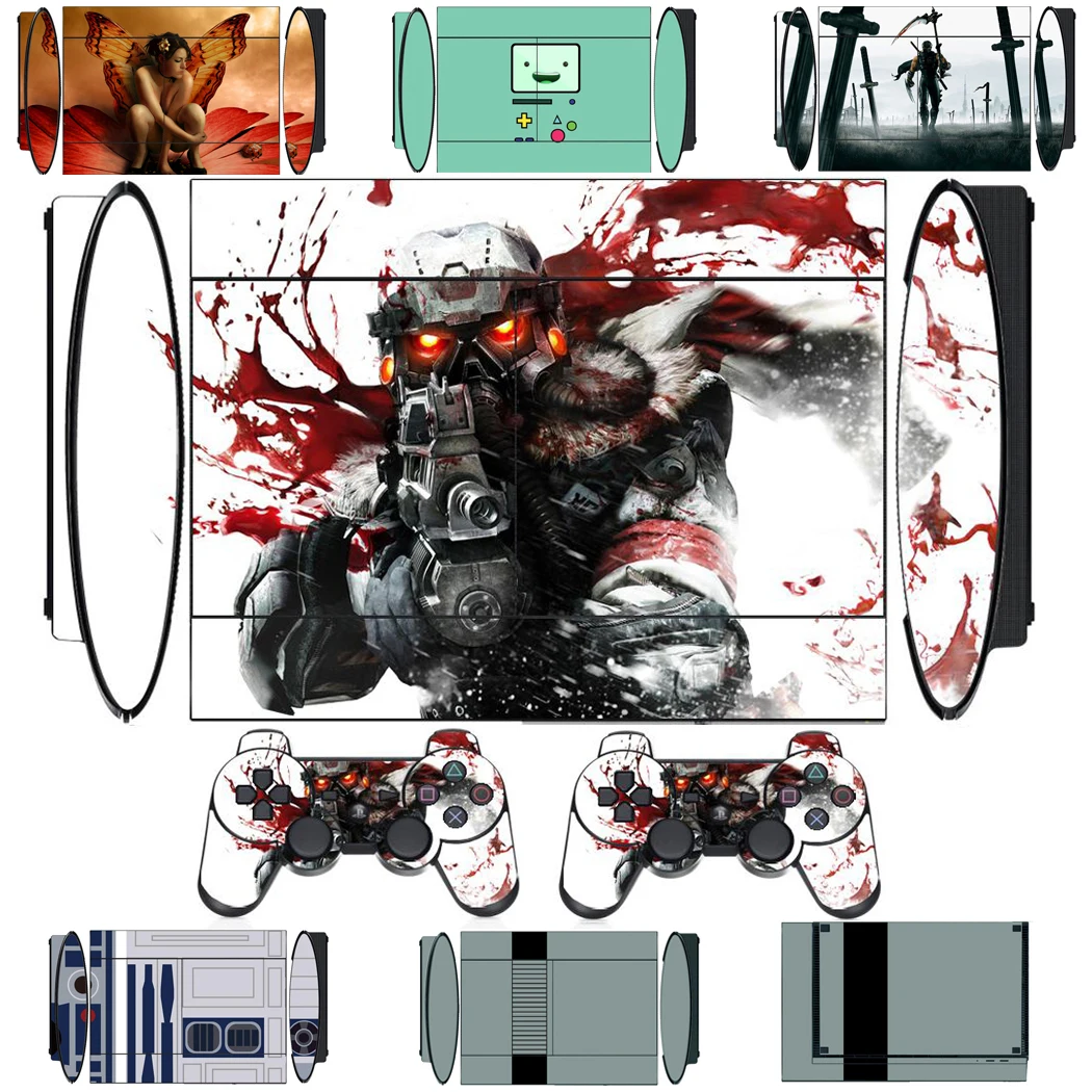 2551 Vinyl Skin Sticker Protector for Sony PS3 Super Slim and 2 Controller Skins Stickers