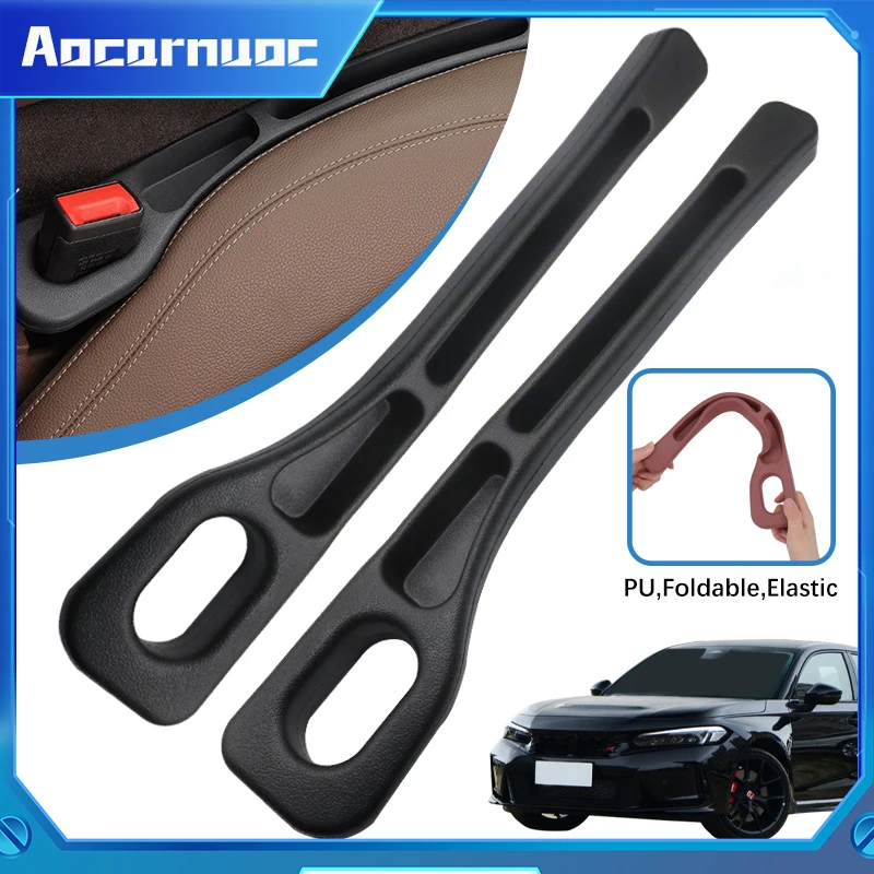 

For Honda Typer Mugen Power Civic Accord CRV Car Seat Gap Filler Storage Strip Center Console Side Leak-proof Accessories