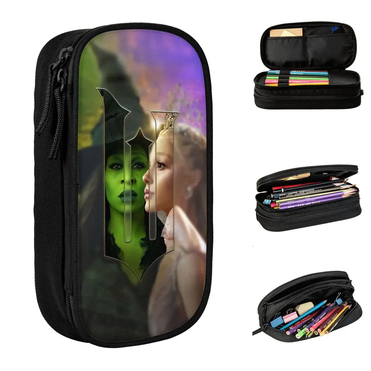 

Wicked For Good Musical Film Pencil Cases Pencilcases Pen Holder for Girls Boys Big Capacity Bag Students School Gift Stationery