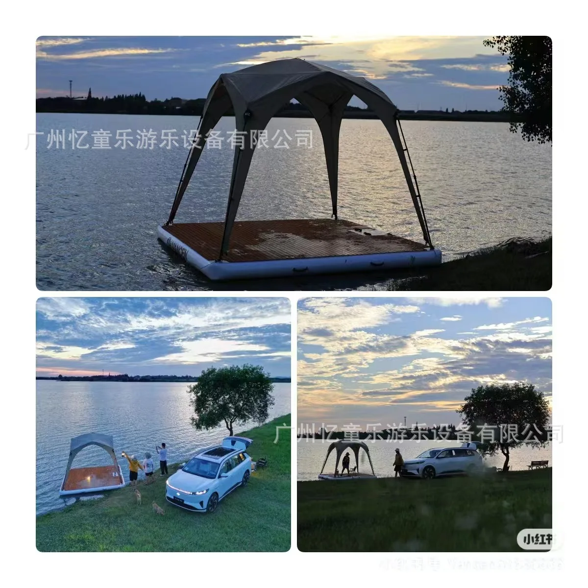 Inflatable Floating Platform Floating Pad Floating Row Sea Leisure Magic Carpet Water Fishing Platform