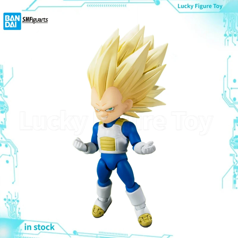 

【Оригинал】BANDAI SHF Super Saiyan 3 Vegeta (мини) DAIMA экшн-фигурка модель игрушки