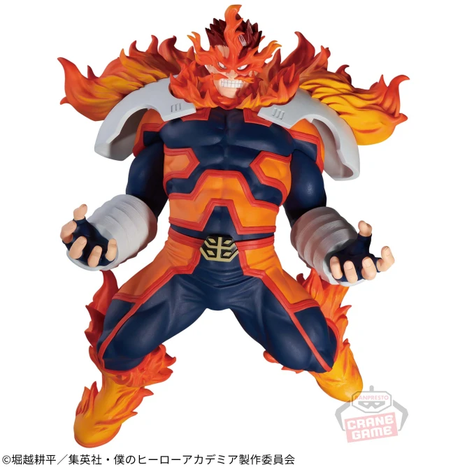 BANDAI Original My Hero Academia Age Of Heroes Endeavor Special Anime Pvc Action Figures 200mm Anime Figurine Toys