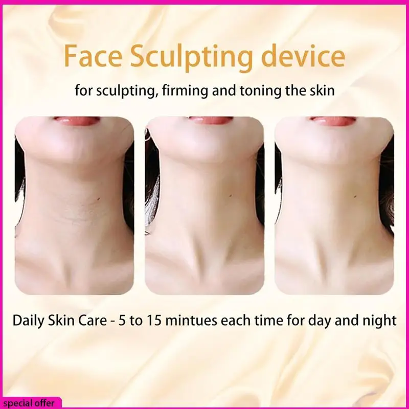 

A65Z Neck Face Beauty Device Skin Care Facial Massager 3 In 1 Portable Face Massager For Skin Care Vibration, Thermal