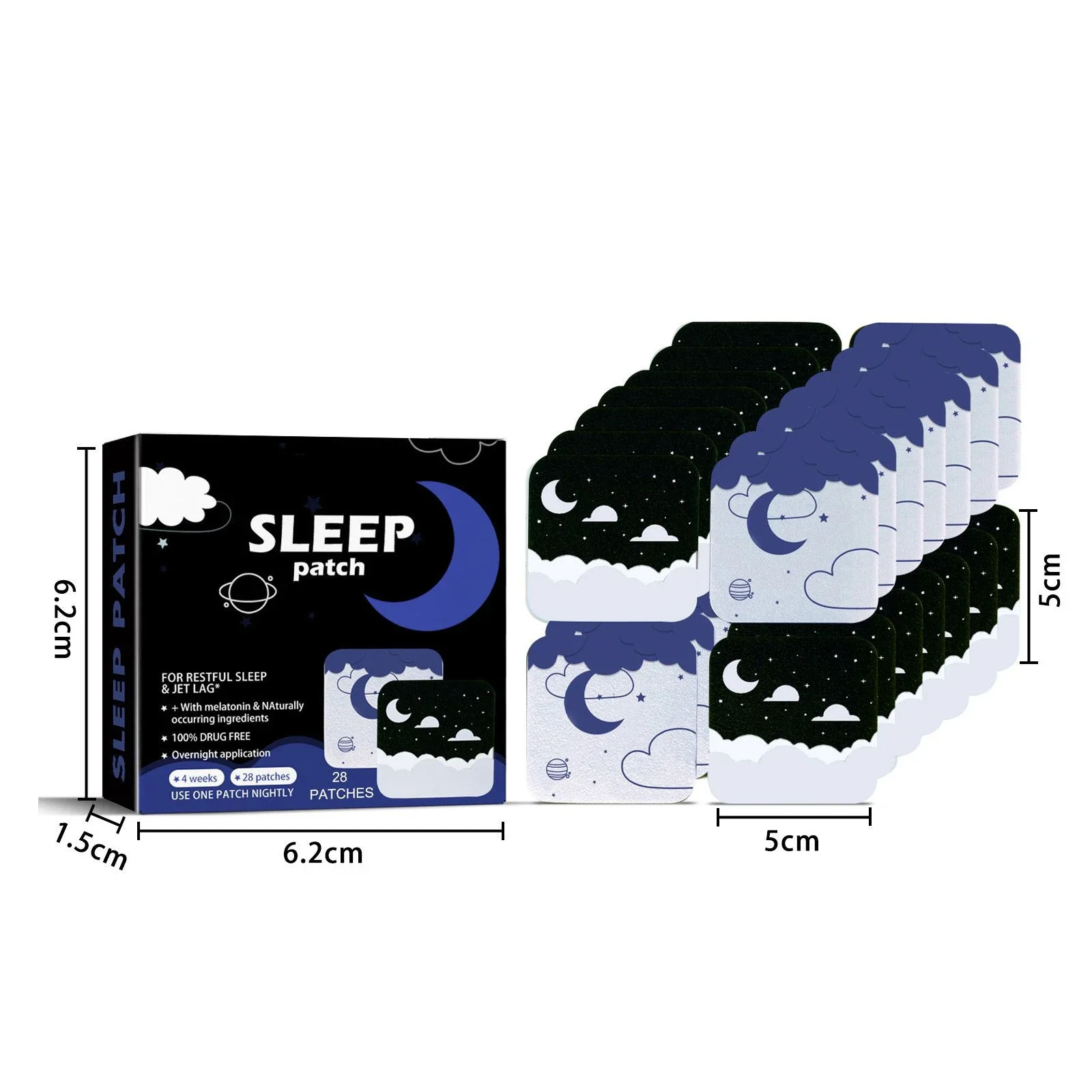 28Pcs Sleep Aids Patch Herbal Stickers Improve Sleep Quality for Women Men Relieve Irritability and Anxiety Sleep Patch