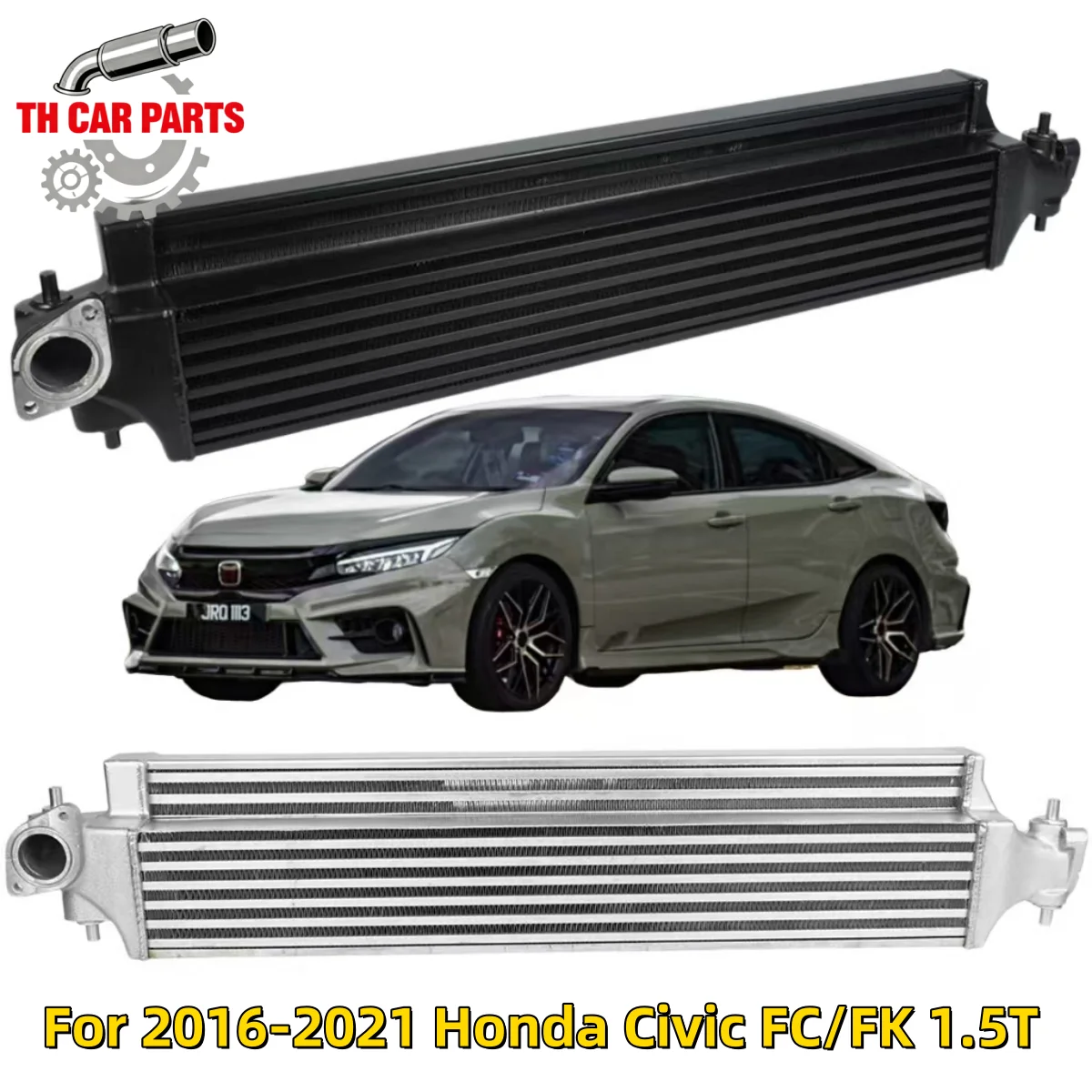 Aluminum Intercooler Radiator For 2016-2021 Honda Civic FC/FK 1.5T Intake Intercooler Radiator Cooler