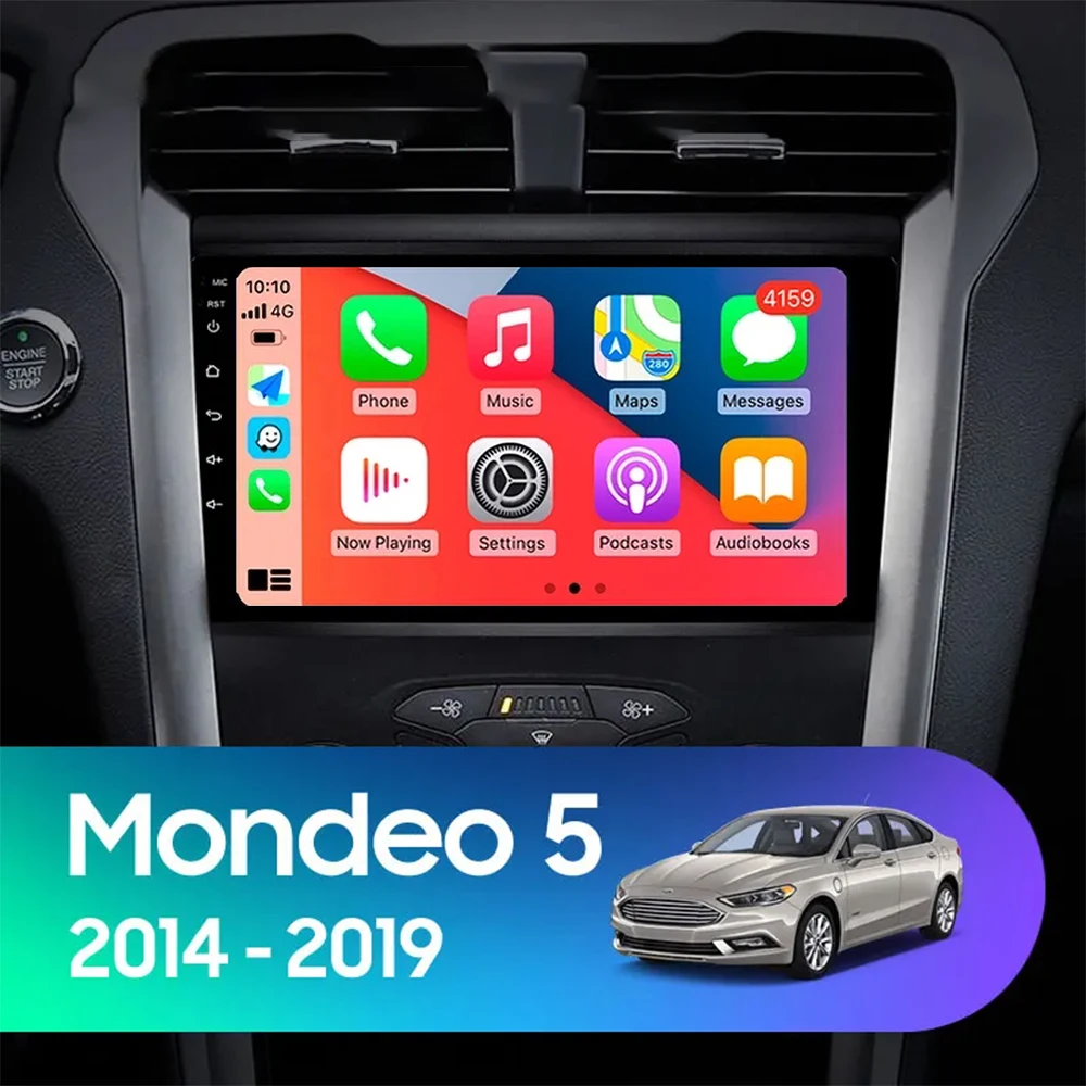 Android 15 Carplay Auto For Ford Mondeo 5 2014 - 2019 Car Radio Multimedia Video Player Navigation GPS  No 2Din 2 Din DVD DSP 4G