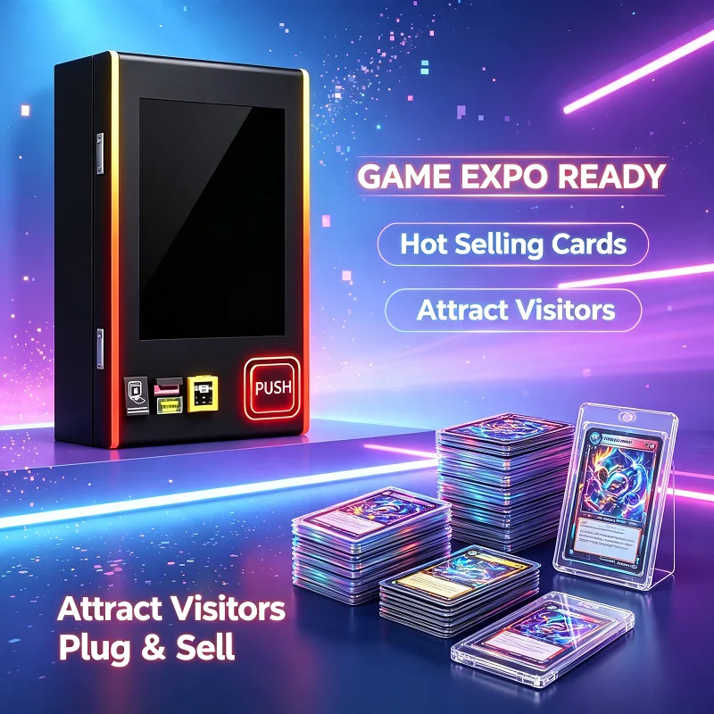Wall Mounted Vending Machine Card Game Snack Box Self-Service Drink Dispenser Compact Unit for Party Room