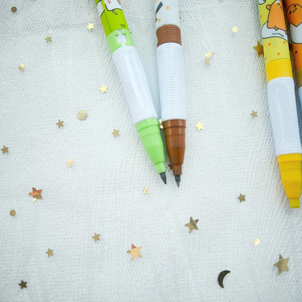 2 PCs Kawaii Stationery Cartoon Automatic Pencil 2.0 Japanese School Supplies Darwing Mechanical Pencils Stationary Cute Things