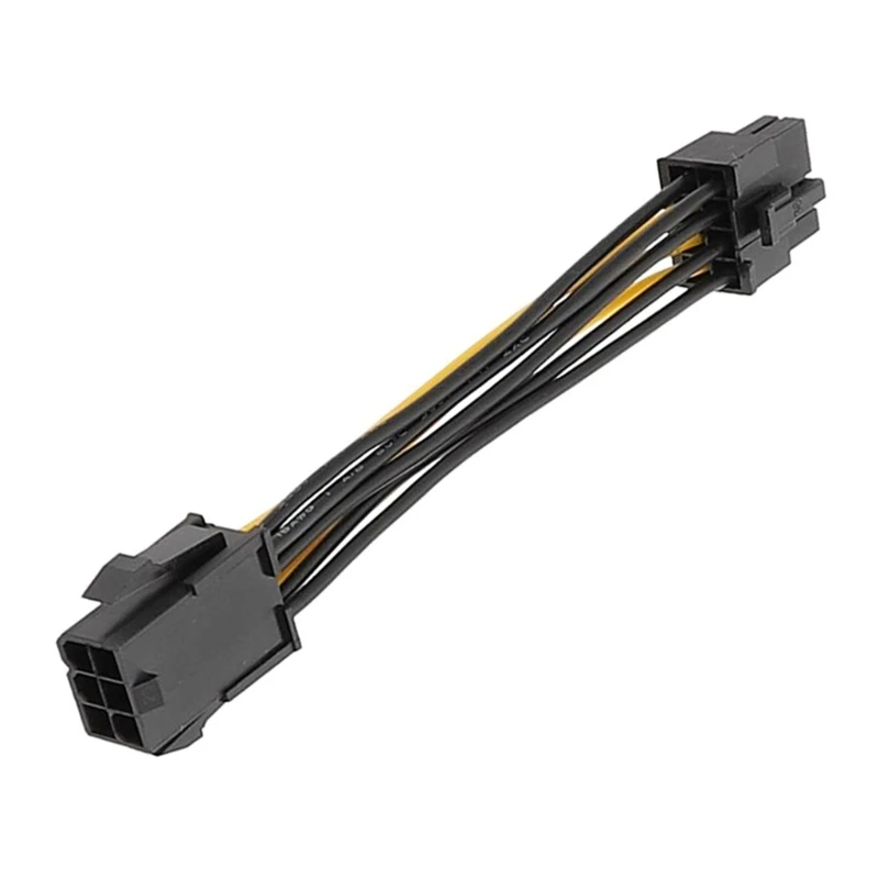 Mainboard Komputer Kabel CPU Mainboard 6Pin Female 8Pin Male Kabel Adaptor Kabel Datar B0KA