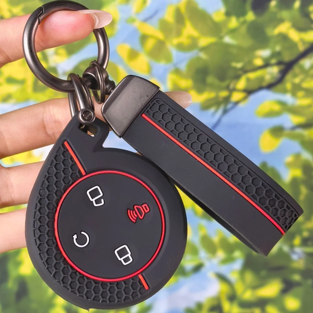 Zinc Alloy Car Remote Key Case Cover Bag For Great Wall Mountains Seas POER Truck GWM P Series Pickup 2023 Keychain Accessories