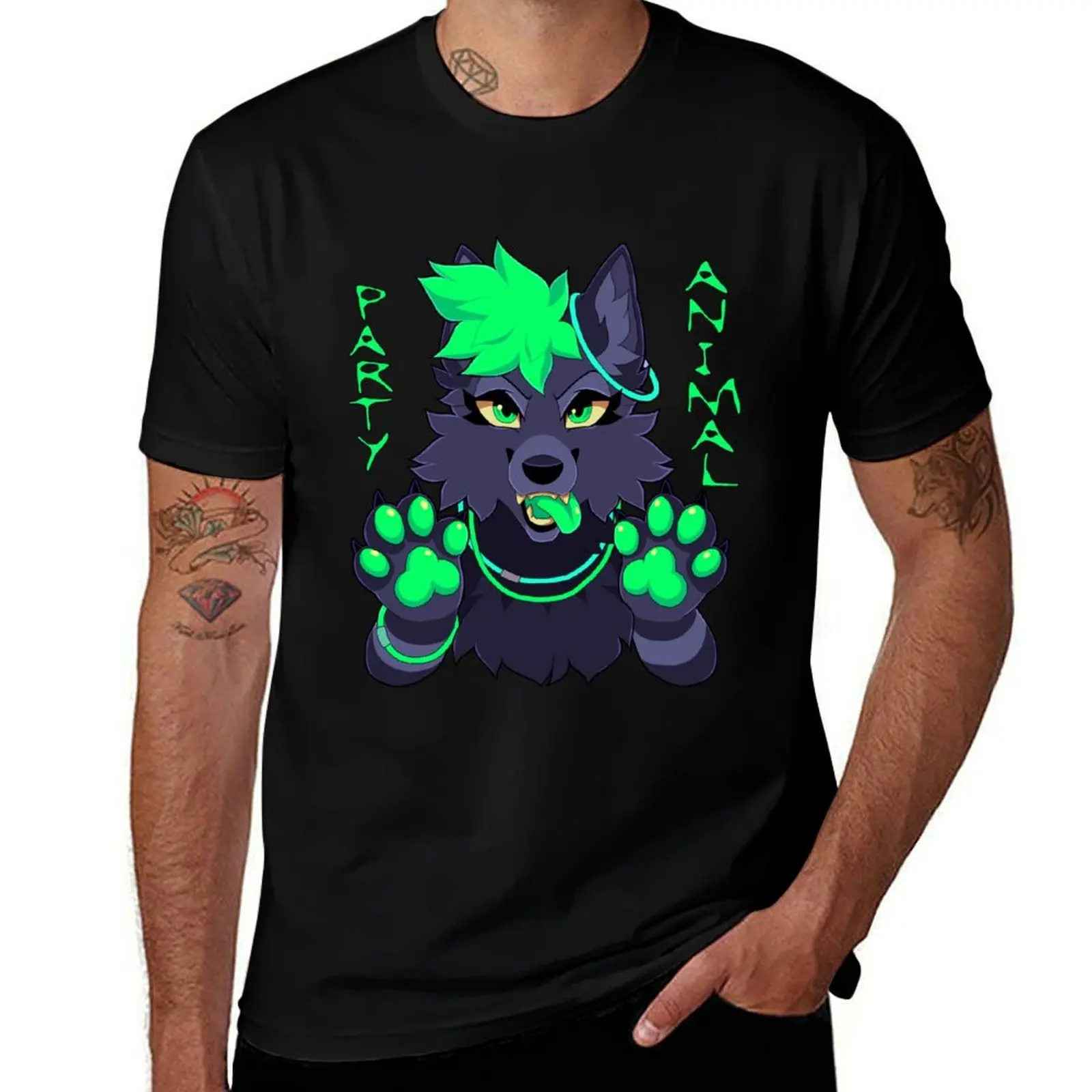 

Party Animal Furry T-Shirt graphic t shirts for man cotton t shirts high quality T-Shirt