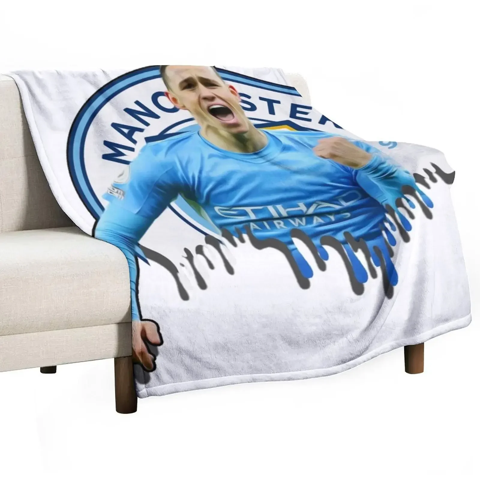 

PHIL FODEN GOAL CELEBRATION Throw Blanket Sofas Stuffeds Cute Plaid Sofa Quilt Blankets