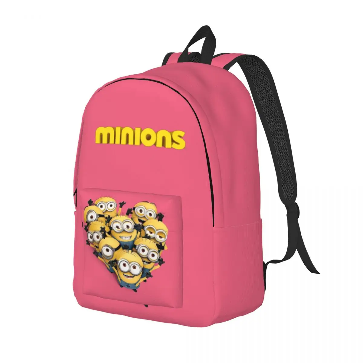 M-Minions Printed Lightweight Casual Schoolbag For School, Outdoor, Shopping, Office 15.7in 17.7in