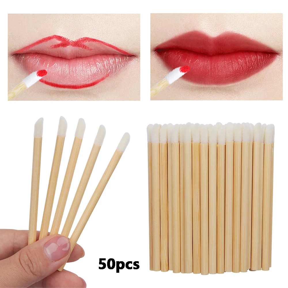 Ensemble de pinceaux de maquillage pour cils, applicateur de mascara, baguettes de rouge à lèvres, outils cosmétiques, extension de cils, poulet, Jules, 50 pièces