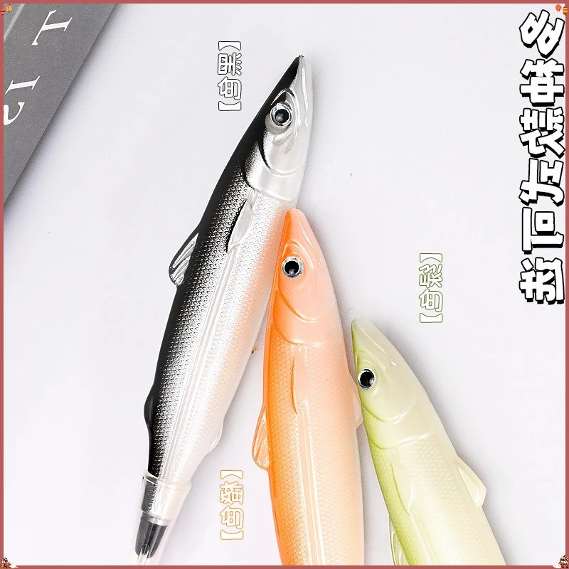 Creative Funny Fish Shape Black Ink Ballpoint Pen Cartoon Fun Gift Student Prizes Ball Pens Back To School