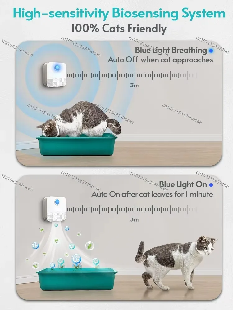 5200mAh, odor purifier, trash can deodorizer, pet toilet air dog deodorant products