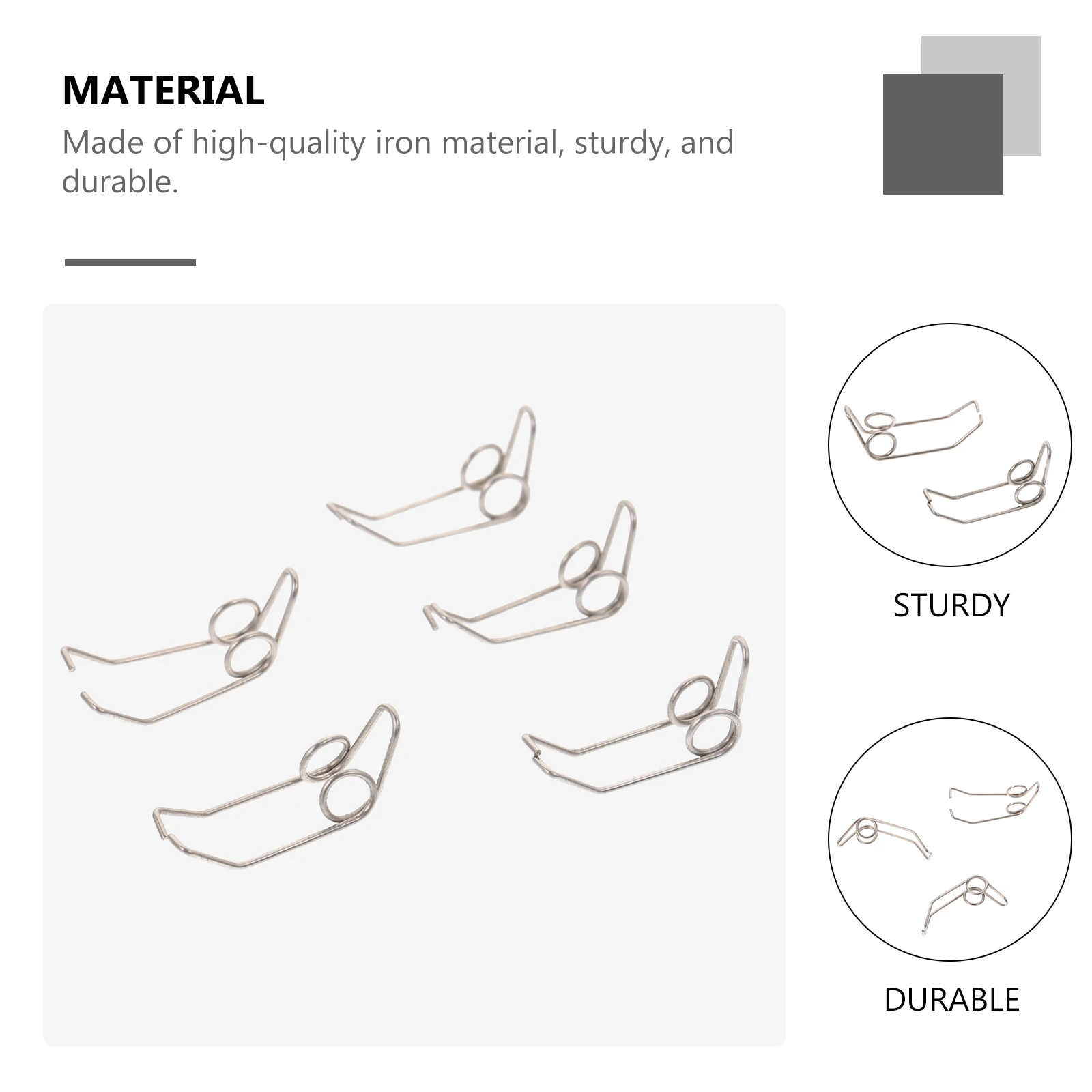 

10 Pcs Midrange Spring Trumpet Drain Clique Springs Water Key Accessories Remover Replacements Watergate Silver