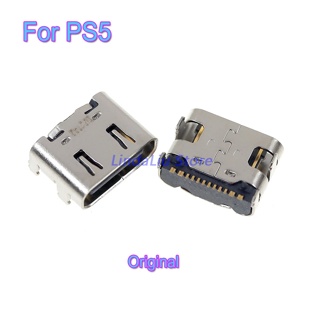 2 шт. оригинальные разъемы для зарядного устройства Type-C для PS5 OEM разъем для зарядного устройства Micro USB для PlayStation 5 V1 V2 V3, универсальный