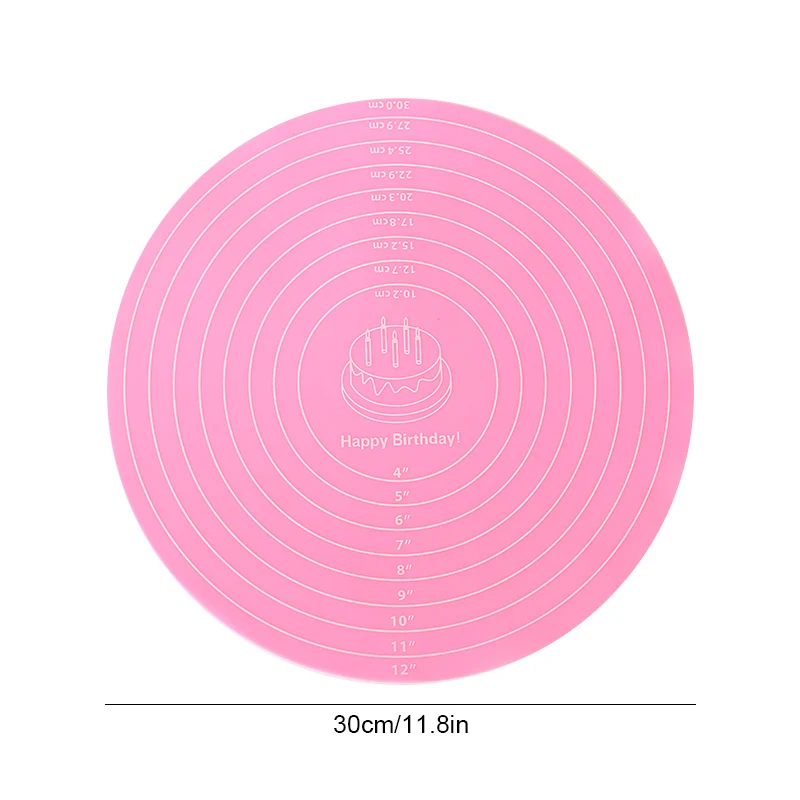 Picture 7: 2PCS Cake Turntable Pat Silicone Baking Mat For Cake with Size Non-stick High Temperature Resistant Bake Tool
