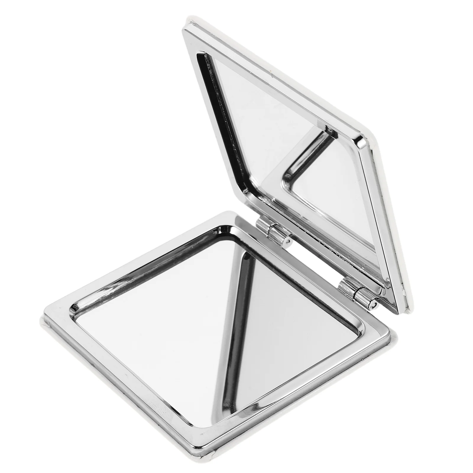 

Heart Pocket Mirror Portable Folding Mirror for Purse Stylish Bowknot Design Durable PU ABS Glass Travel Essential