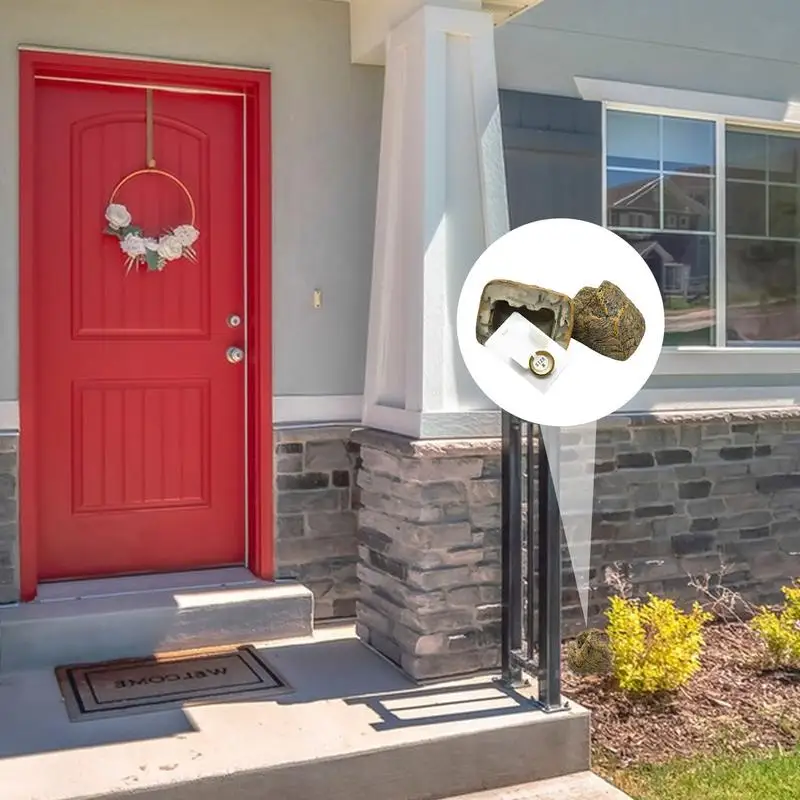 Key Rock Hiders Outside Stone Key Hider Decor Outdoor Fake Rock Key Hider Resin Safe Storage Box For Outside Indoor Garden