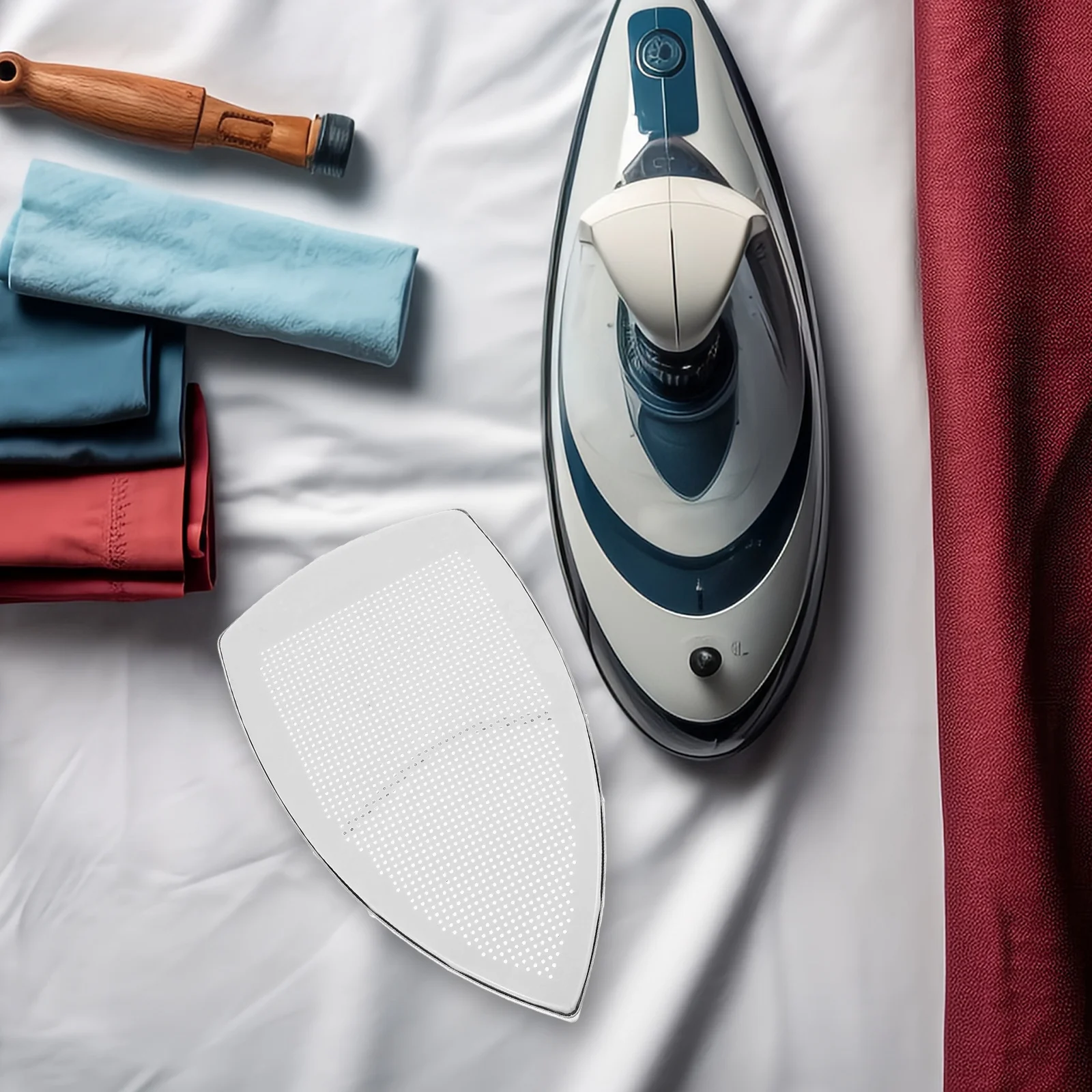 

Electric Iron Sole Steam Shoe Cover Ironing Accessories Fast Heating Nonstick Protective Metal Iron Shoe Cover for Home and