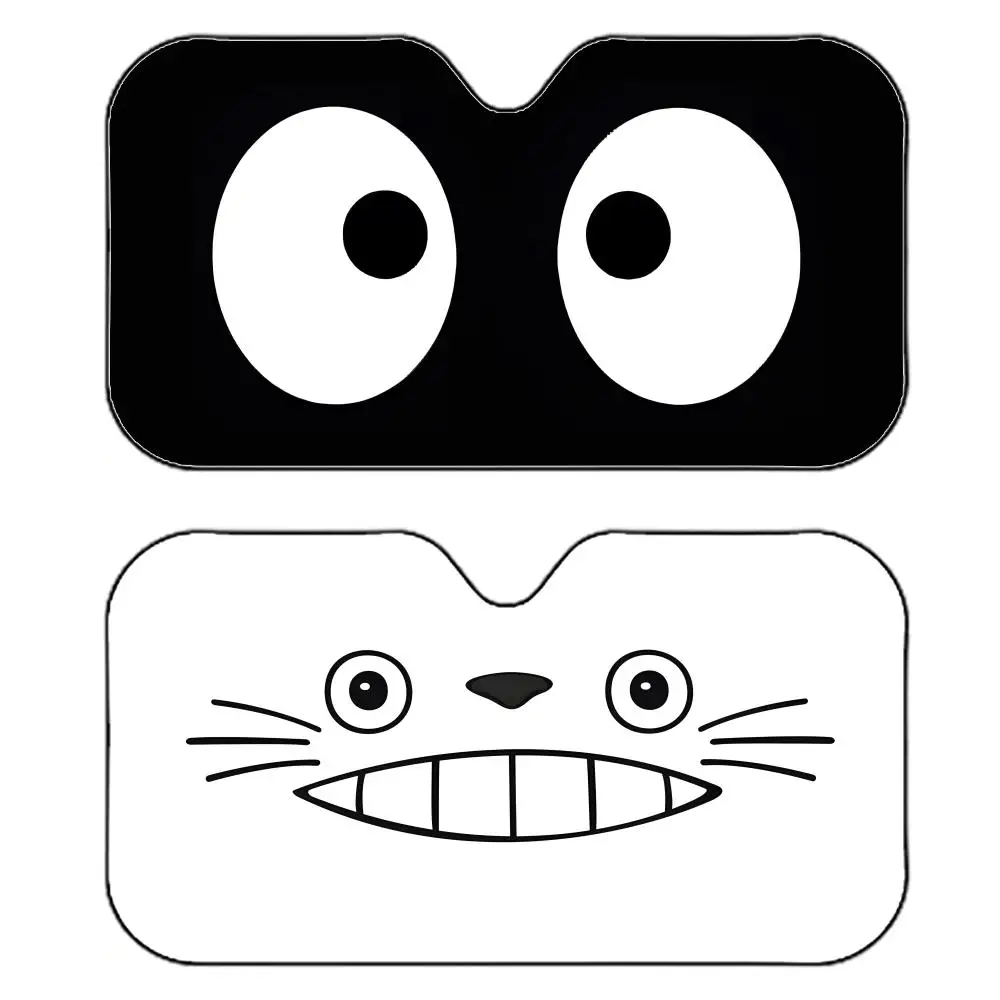 

Romantic Vintage cute chinchilla eyes Sun Visor Reflective Car Windshield Sun Visor Anti-UV Heat Insulation Reusable Sun Shade