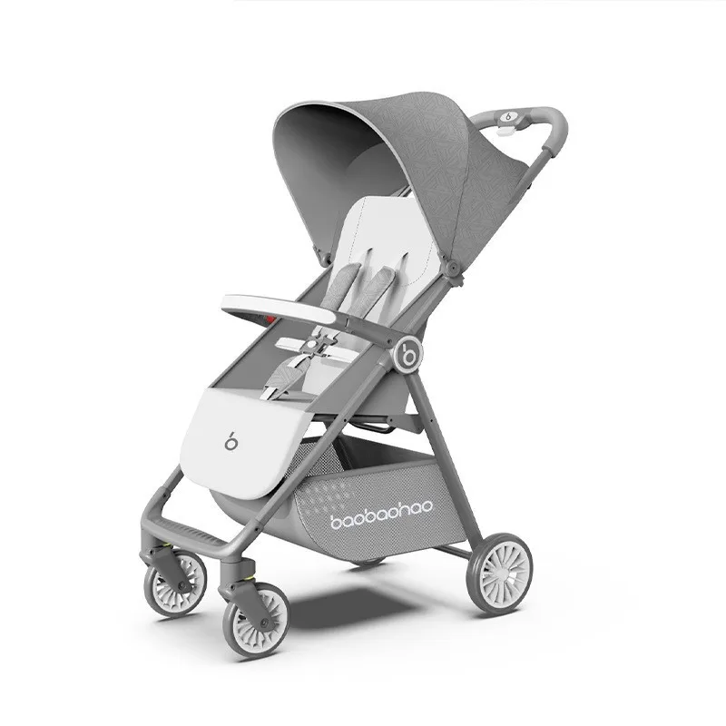 عربة أطفال خفيفة الوزن وقابلة للطي مناسبة يمكن الجلوس أو الاستلقاء بنقرة واحدة عربة جيب قابلة للطي لعمر 0-3 سنوات #5