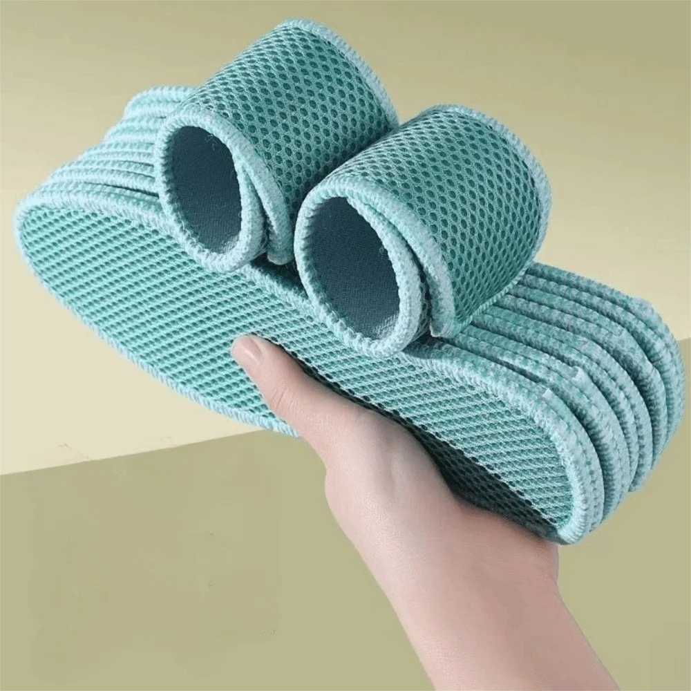 10 Pairs Elastic Mesh Bamboo Charcoal Insoles Cushioned Washable Anti-Odor Insoles Breathable Cotton Material
