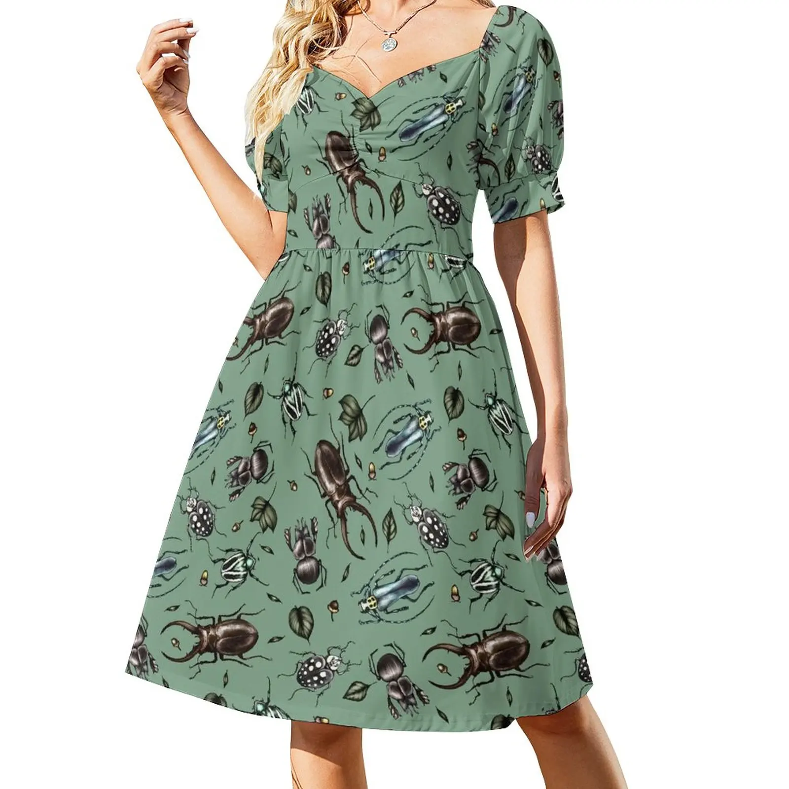 

Colored beetle pattern - Insect collection Dress birthday dress for women summer dress woman 2023 trendy Summer women's clothing