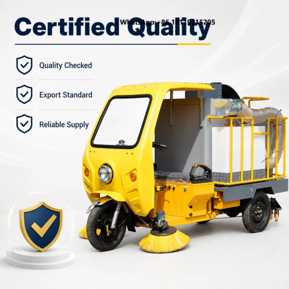 Driving Style Three Wheeled Tree Leaf Collection Vehicle