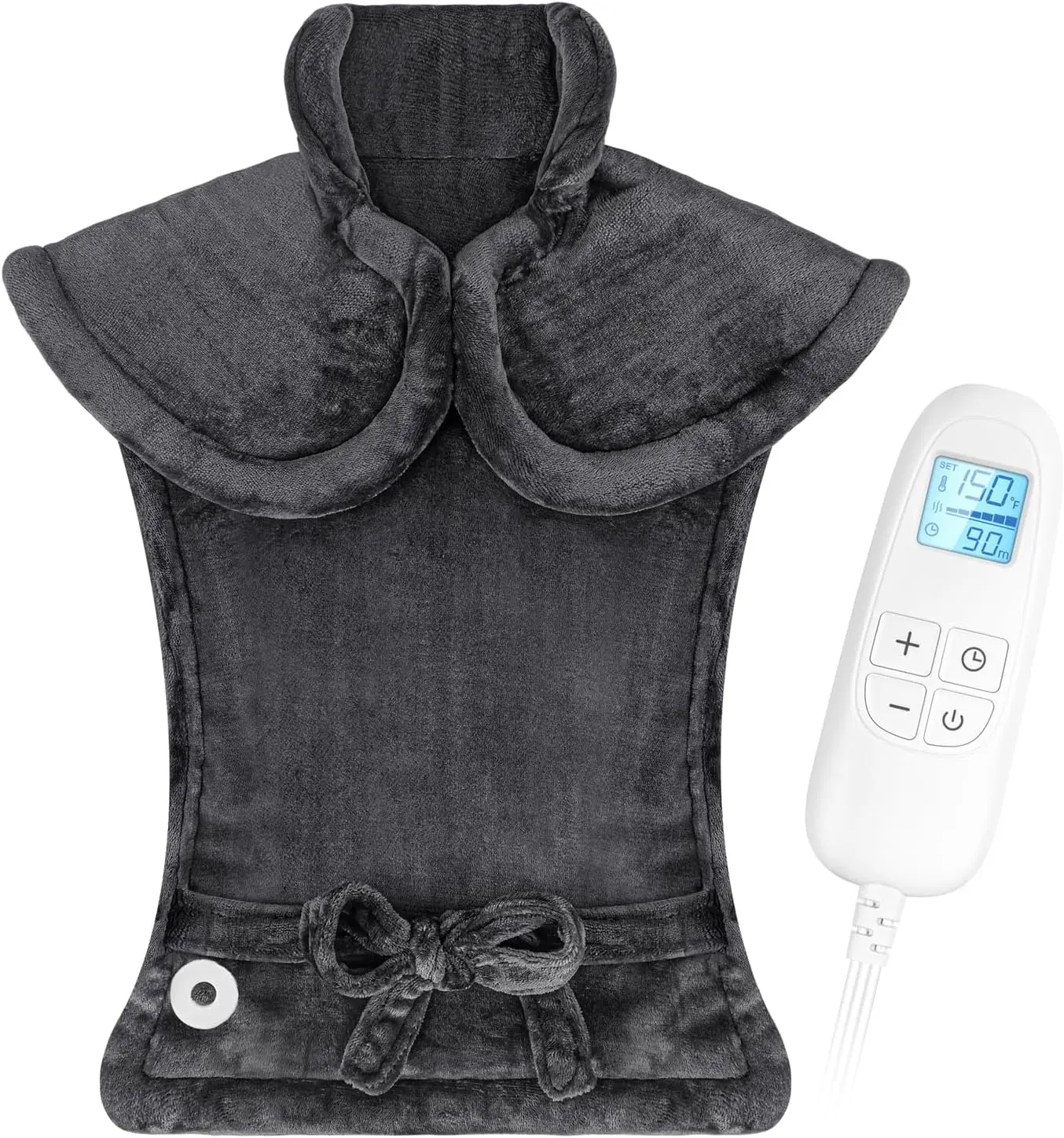 

Большая электрическая грелка для шеи, плеч и спины, снимающая боль, мягкая фланелевая грелка для тепловой терапии с таймером