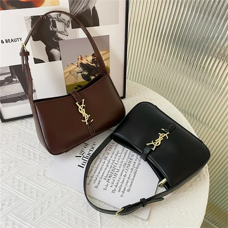 Bolso de mujer a la moda de alto diseño, bolso para axila, bolso de hombro de calidad de gran capacidad, moderno y versátil, bolso minimalista para mujer